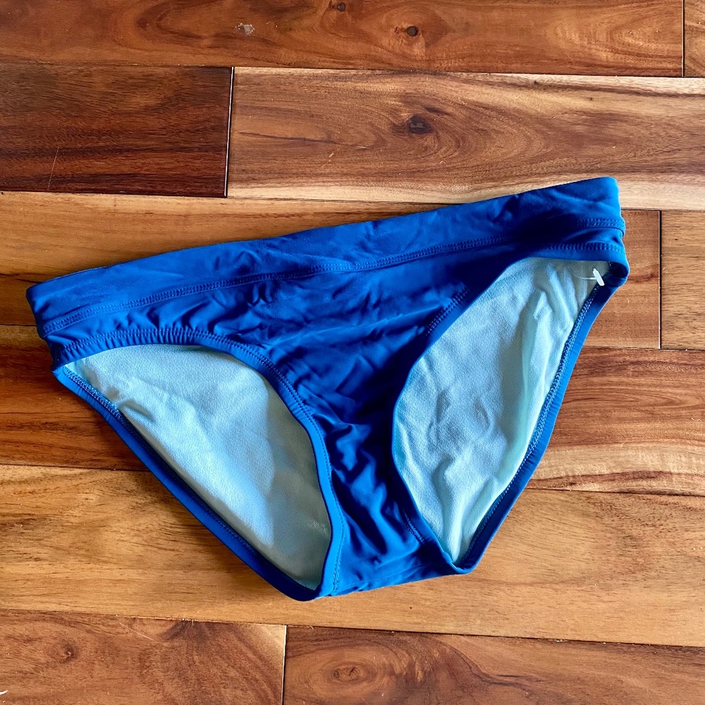 Nike Women's Teal Blue Bikini Bottom Swimsuit Swim NWOT Size 10 - Picture 1 of 7